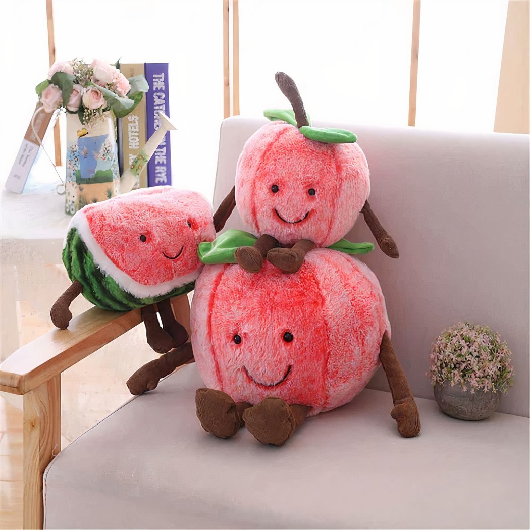 Peluche fruit cerise pour enfants