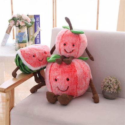 Peluche fruit cerise pour enfants