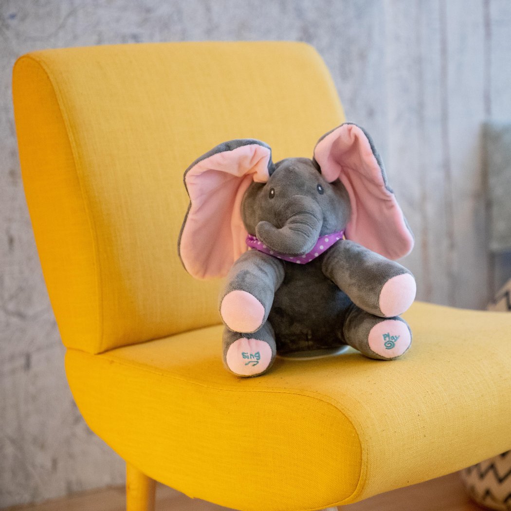 Peluche éléphant interactive pour bébé