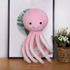 Poulpe mignon en peluche rose