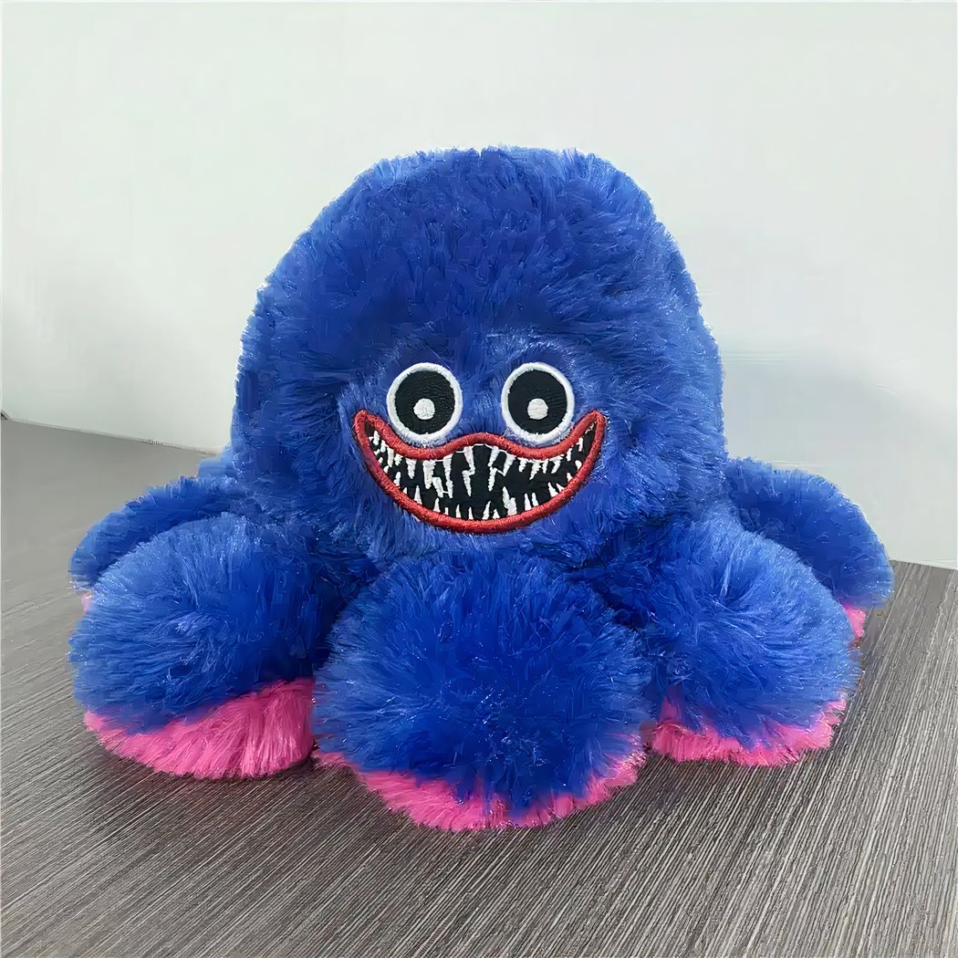 Peluche pieuvre Huggy wuggy réversible