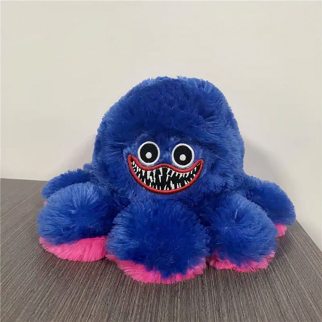 Peluche pieuvre Huggy wuggy réversible