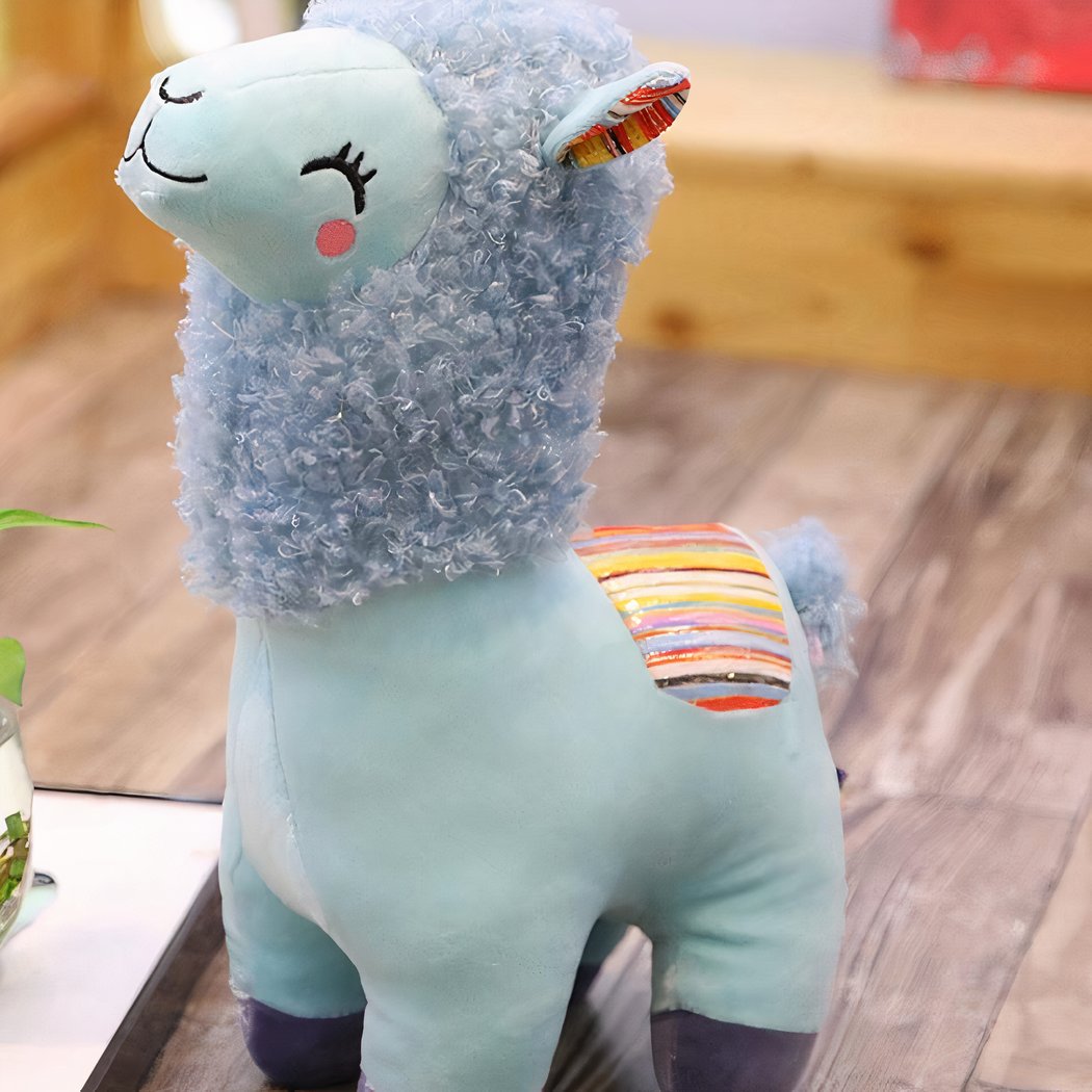 Peluche de lama coloré