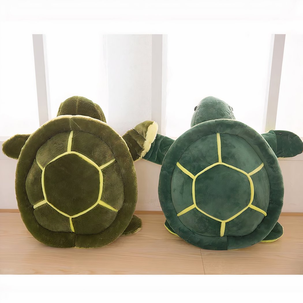 Peluche tortue verte