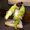 Peluche alligator vert géante