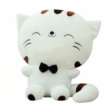 Peluche bébé chat blanc