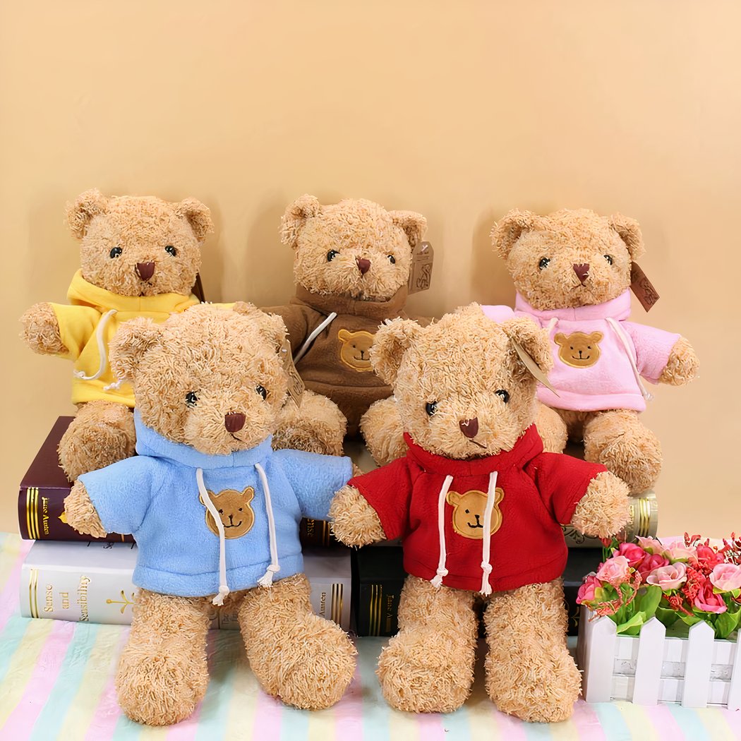 Peluche ourson pull jaune