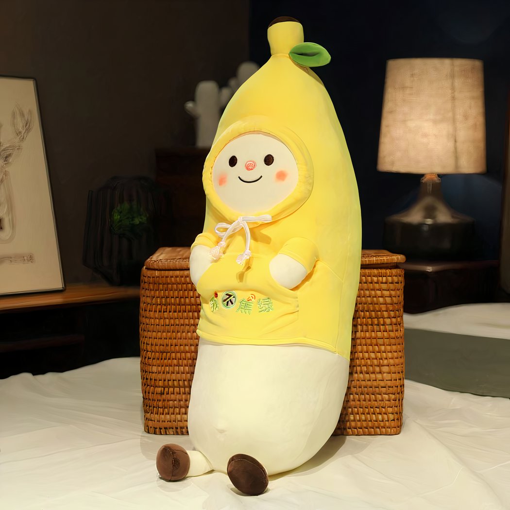 Oreiller peluche banane Kawaii
