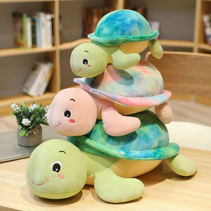 Peluche tortue bleue à croquer