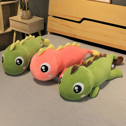 Peluche dinosaure vert clair kawaii