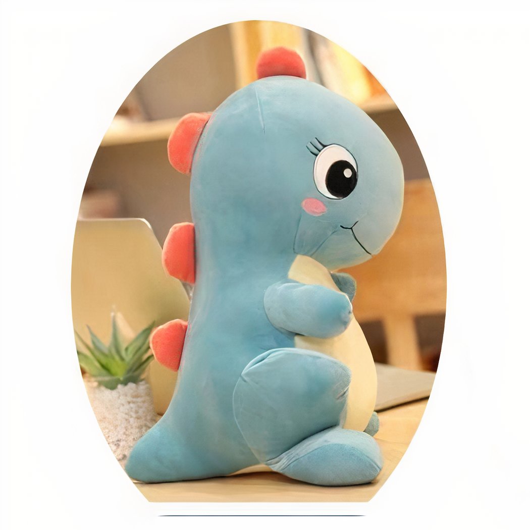 Peluche bébé dinosaure bleu
