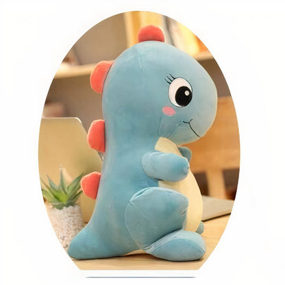 Peluche bébé dinosaure bleu