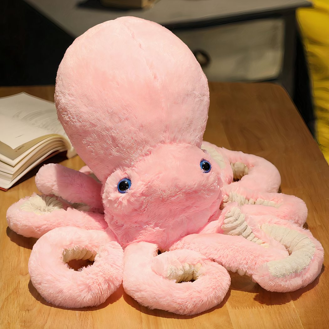 Peluche adorable de pieuvre colorée