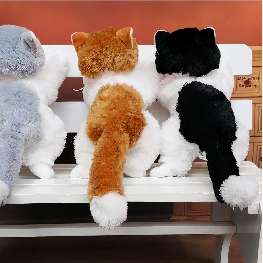 Peluche chaton marron