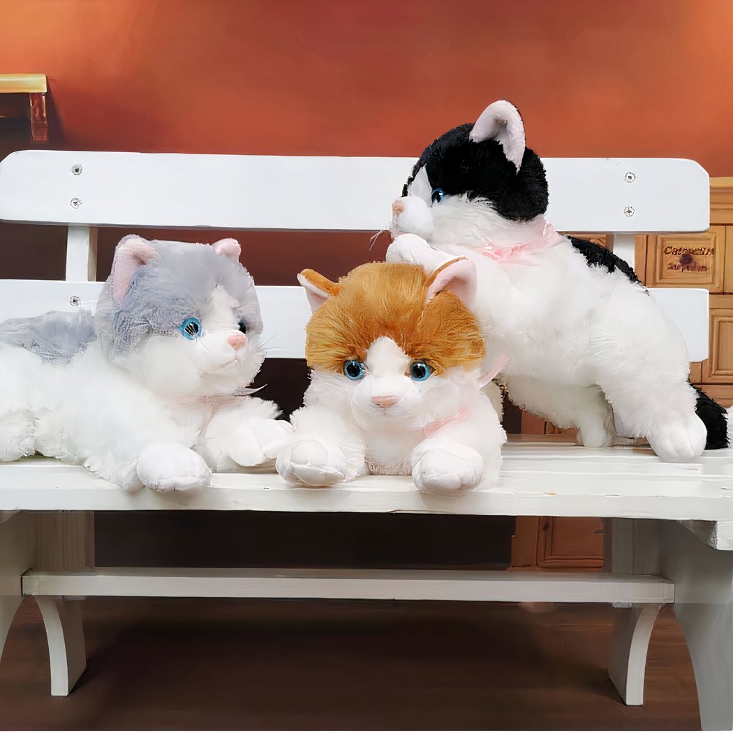Peluche chaton marron