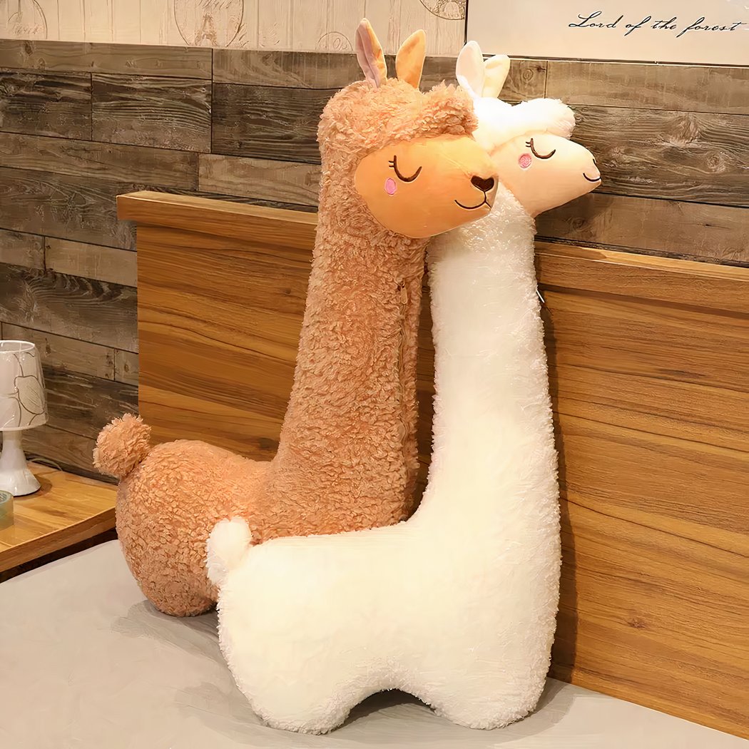 Peluche lama géante