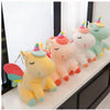 Peluche licorne jaune arc-en-ciel