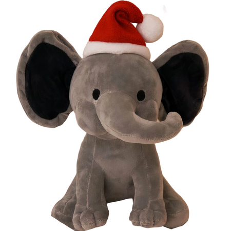 Peluche éléphant de Noel