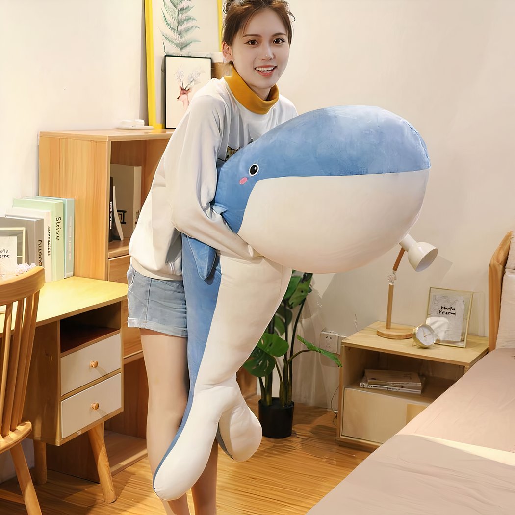 Peluche Baleine géante bleue