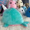 Peluche baleine licorne verte