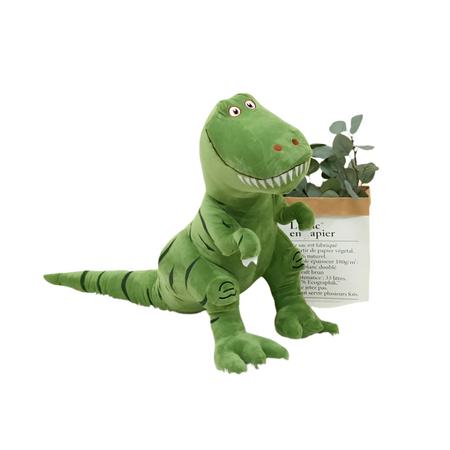 Peluche tyrannosaure adorable verte