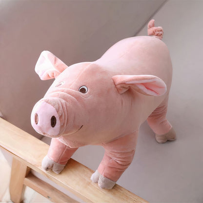 Peluche cochon joyeux