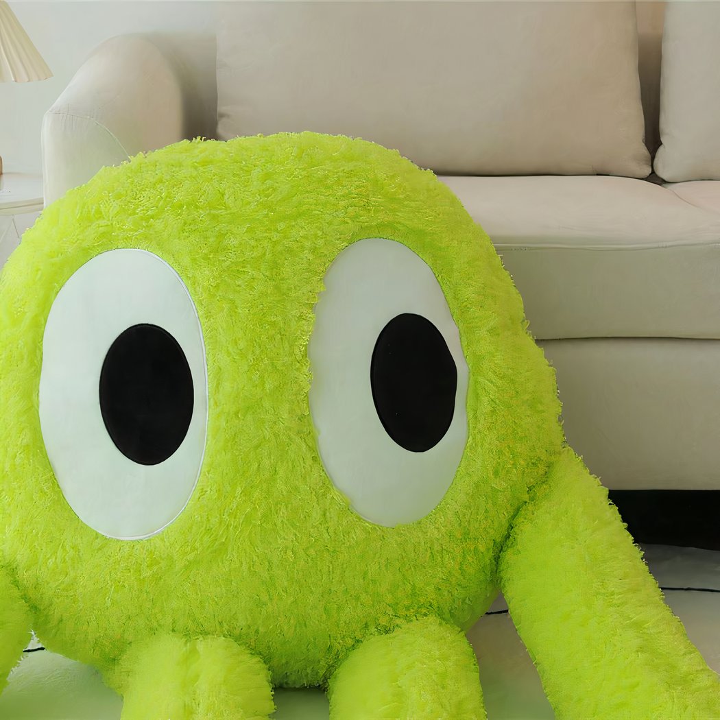 Peluche adorable de pieuvre géante verte
