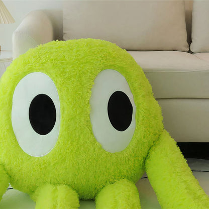 Peluche adorable de pieuvre géante verte