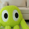 Peluche adorable de pieuvre géante verte