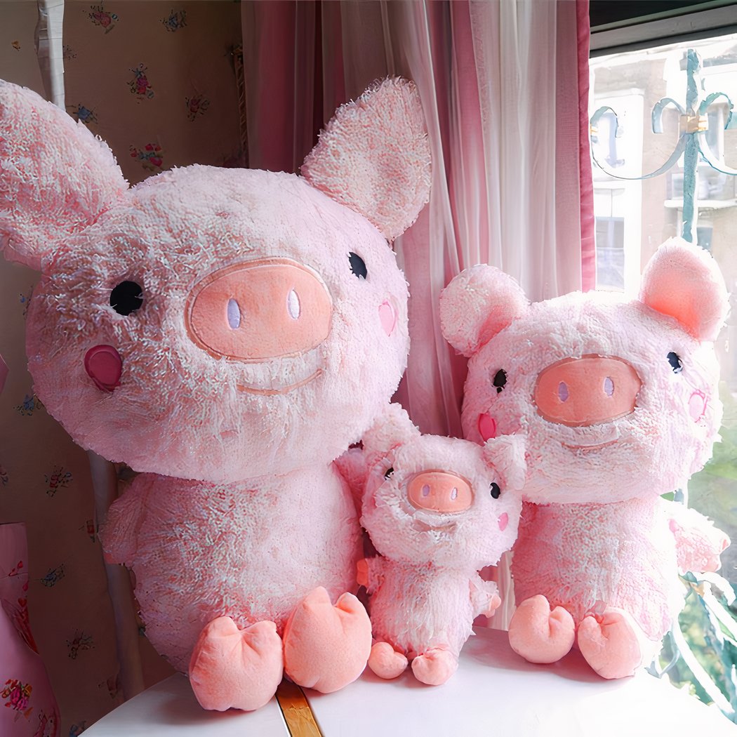 Peluche cochon tout doux