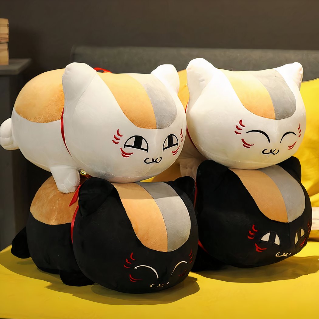 Peluche Chat Nyanko Sensei blanc