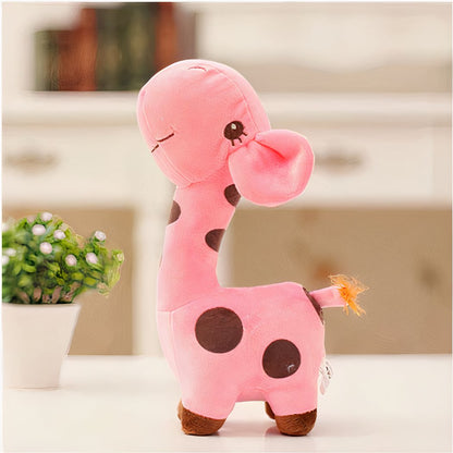 Peluche girafe toute mignonne jaune
