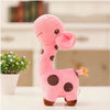 Peluche girafe toute mignonne rose