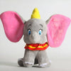 2 Peluches Dumbo l'éléphant bleue et grise