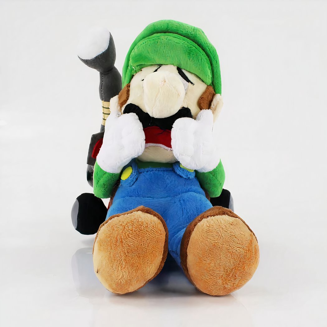 Peluche Luigi terrifié