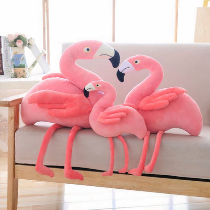 Peluche géante flamant rose
