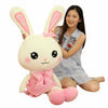 Peluche lapin géant avec robe rose