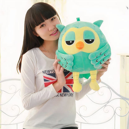 Peluche hibou tout mignon vert