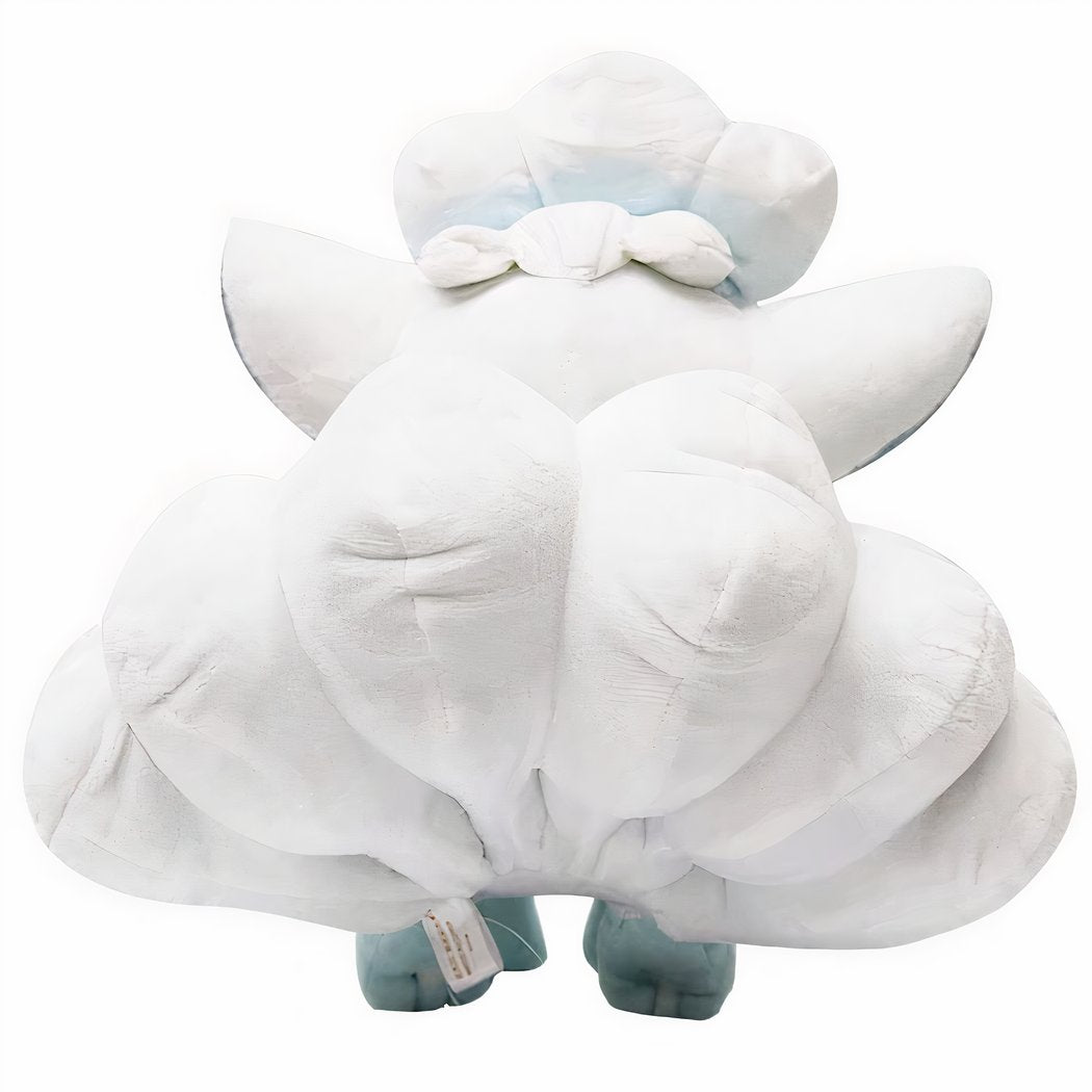 Peluche blanche du Pokemon Goupix de la famille Alola
