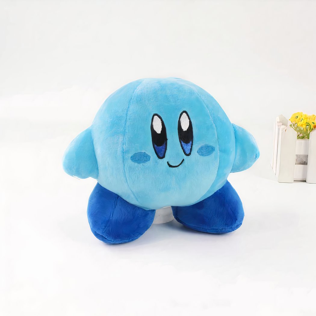 Peluche Kirby souriant rose ou bleue
