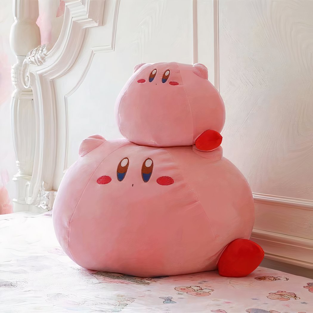 Peluche rose de Kirby aux joues rouges