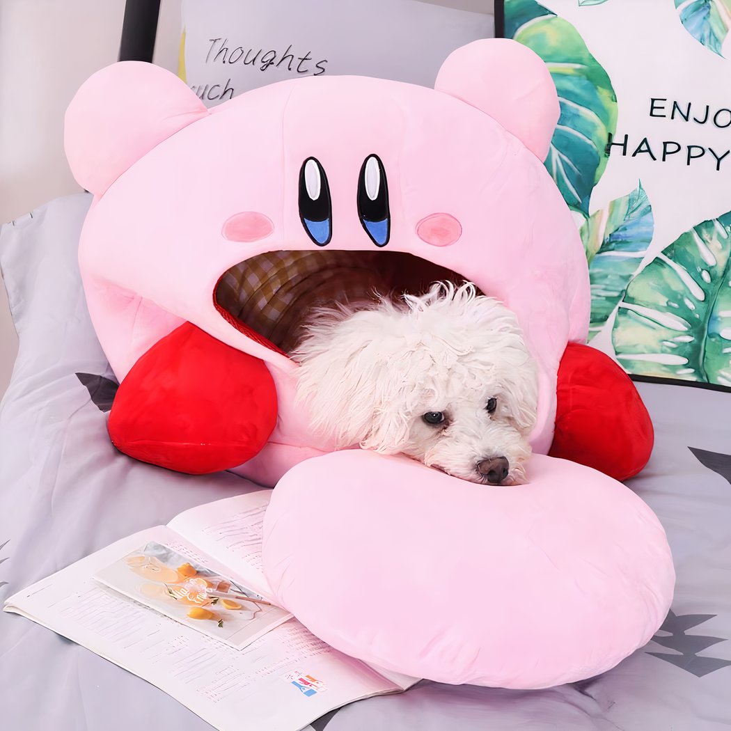 Peluche Kirby à grosse bouche ouverte