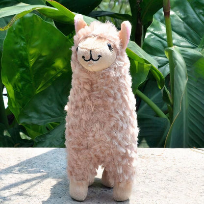 Peluche alpaga à poils longs
