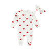 Barboteuse Motif Coeur Bébé