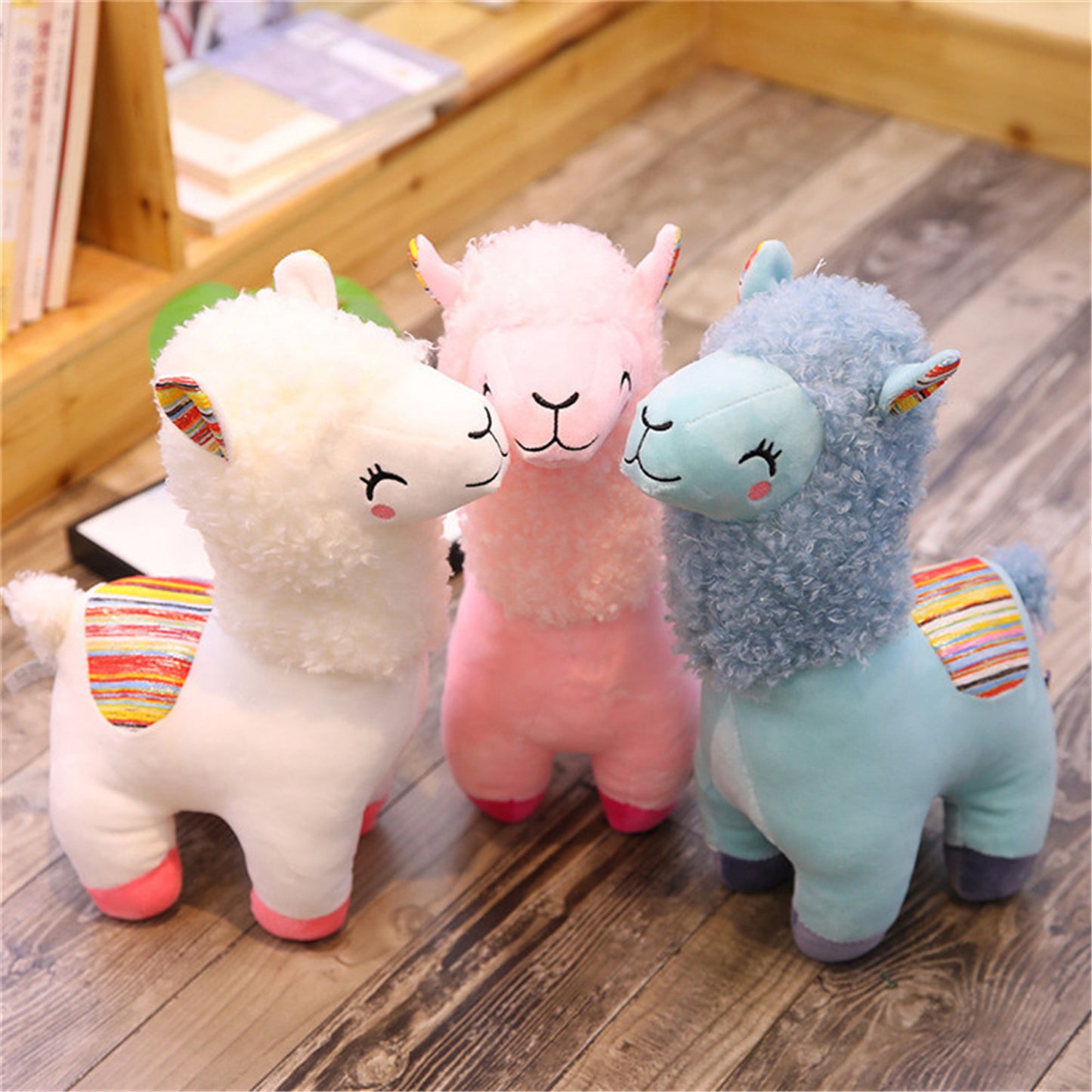 Peluche de lama coloré