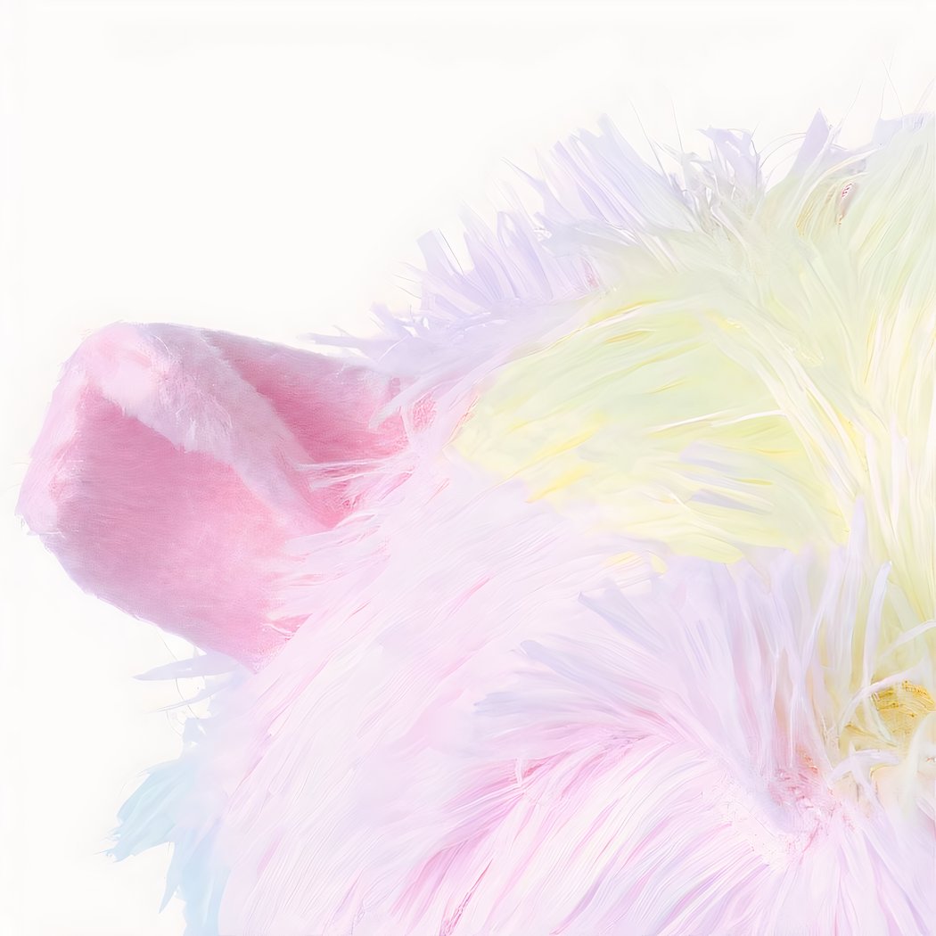 Peluche lama arc-en-ciel