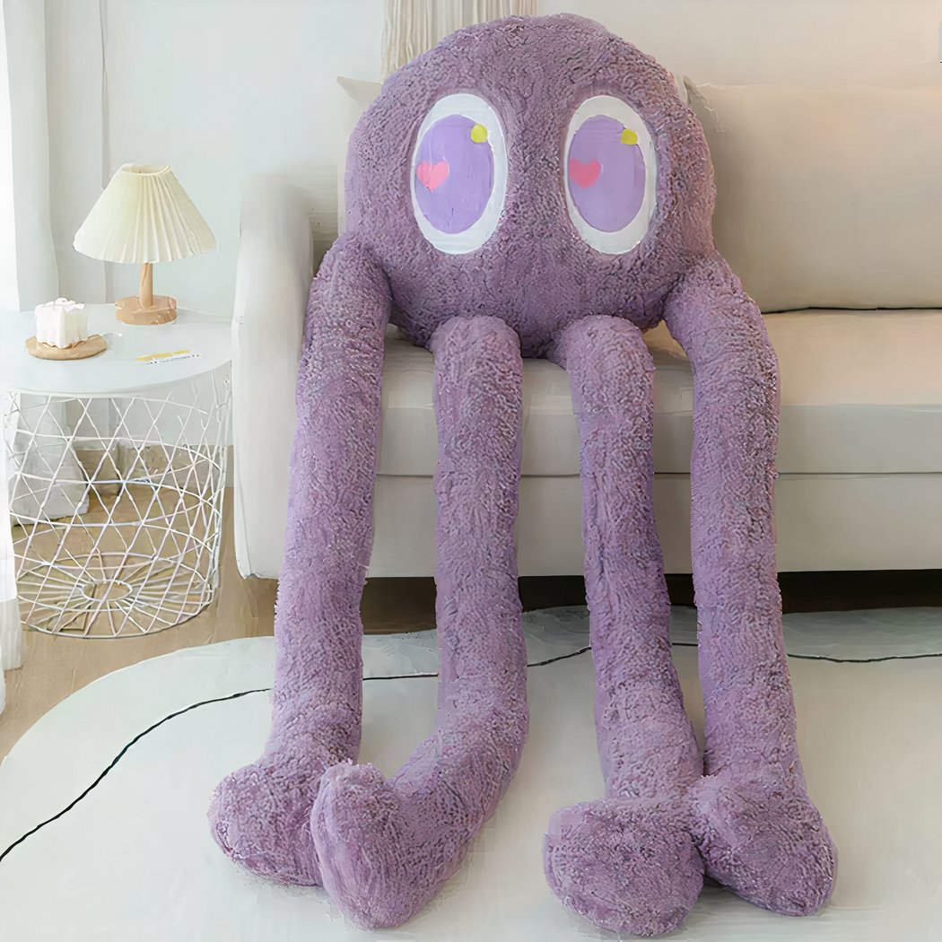 Peluche adorable de pieuvre géante violette