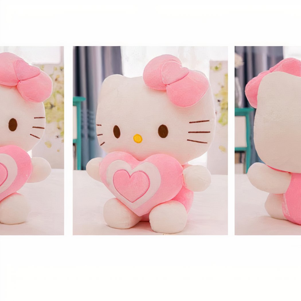 Peluche Hello Kitty avec un cœur