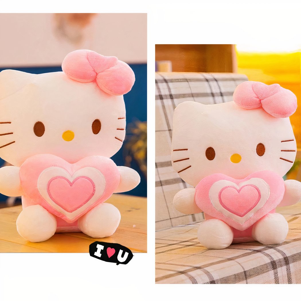 Peluche Hello Kitty avec un cœur