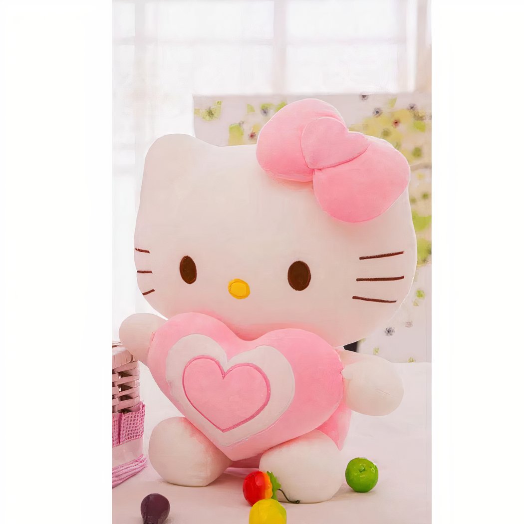 Peluche Hello Kitty avec un cœur